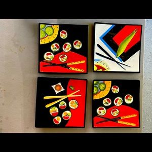 Sushi-themed decorative plates by Naylor.